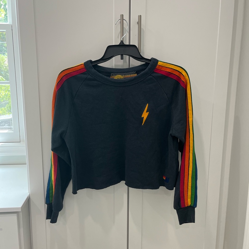 Aviator Nation Cropped Crewneck